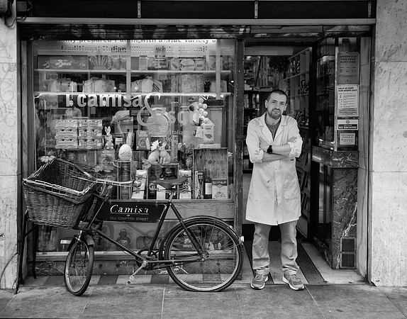 Camisa and son Old Compton Street BW