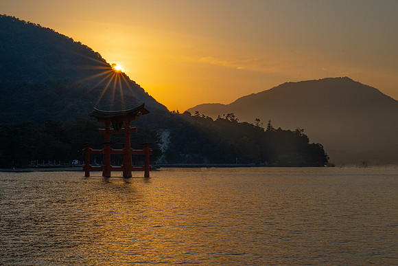 Miyajima torii sunset