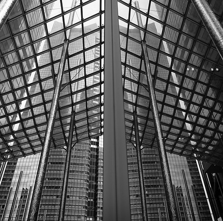 Tokyo glass canopy reflection