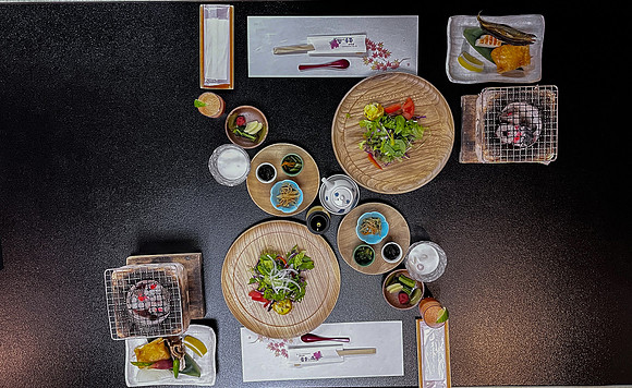 Tsumago ryokan dinner