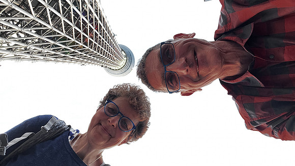 Tokyo tower Jenni and Gary