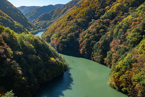 Takayama river valley