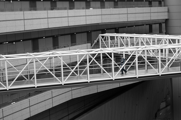 Tokyo conf centre guard bridge