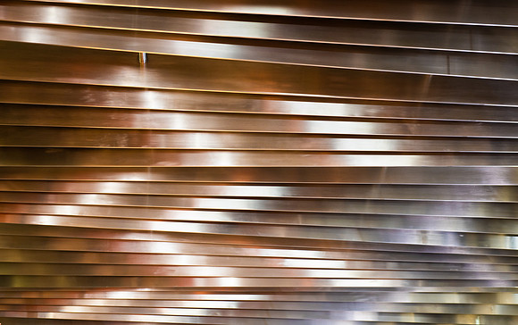 Crossrail street entrance metal ceiling