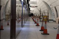 Crossrail platform cones