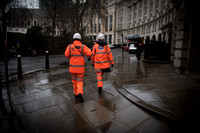 Crossrail workers Finsbury Circus