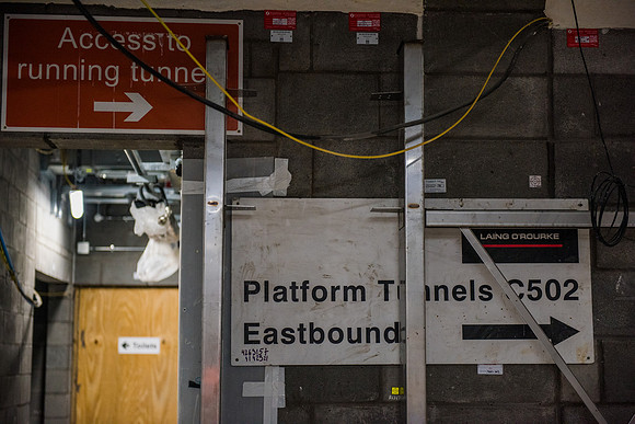 Crossrail construction signage