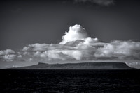 Eigg clouds BW