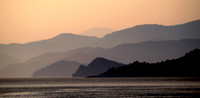 islands silhouette dusk