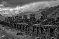 Llanberis Dinorweg mine barracks BW