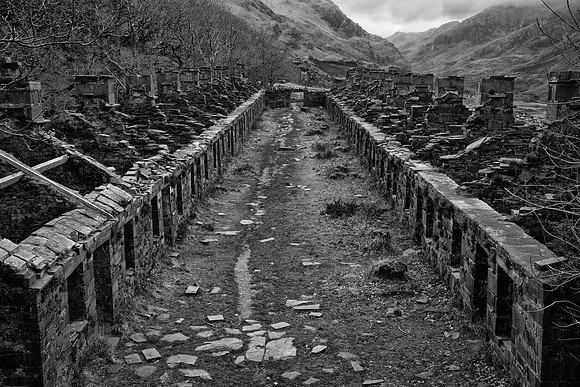 Llanberis Dinorweg mine barracks BW 2