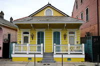New Orleans yellow shotgun house
