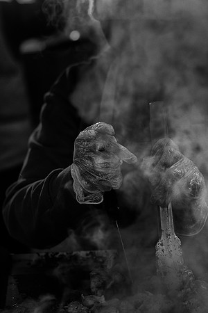 Berwick Street Market food 1 BW