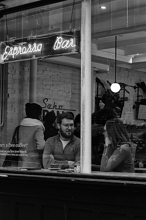 Soho espresso bar BW