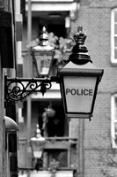 Bow Street police lamp BW