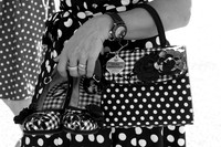 Goodwood polka dots bw
