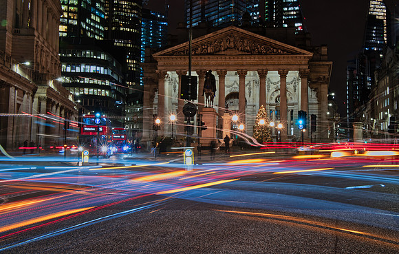 Bank light trails 1