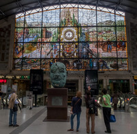 Bilbao station window
