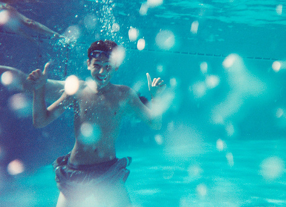 Hillside 1999 Ryan in pool