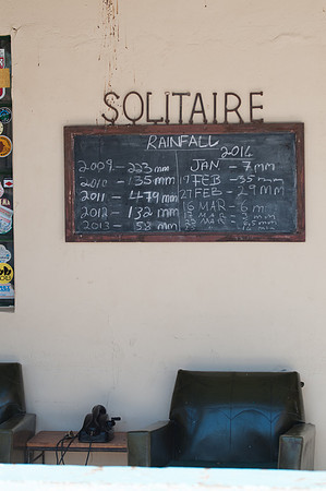 solitaire no rain Apr to Dec 2014