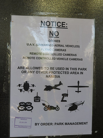 sign of the times 'no drones'