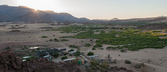 brandburg white lady lodge sunset