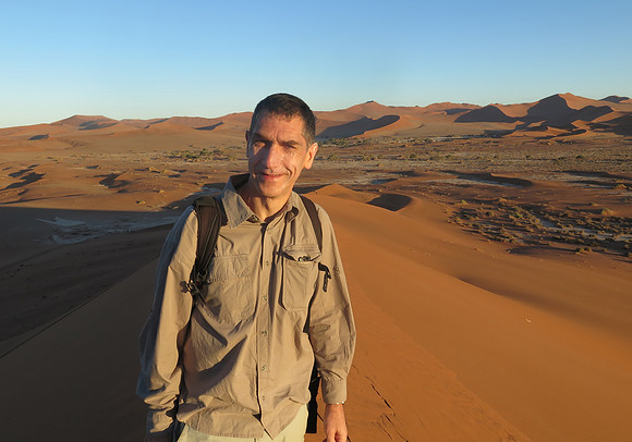 g sweaty dune climb