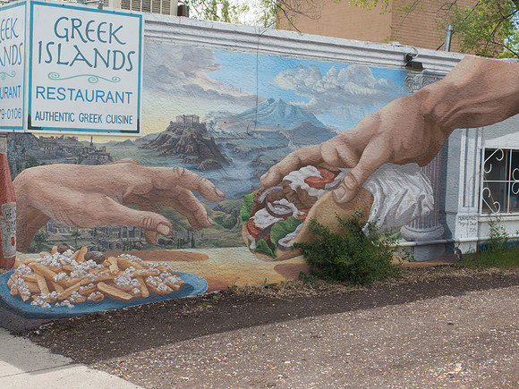 Flagstaff street art greek
