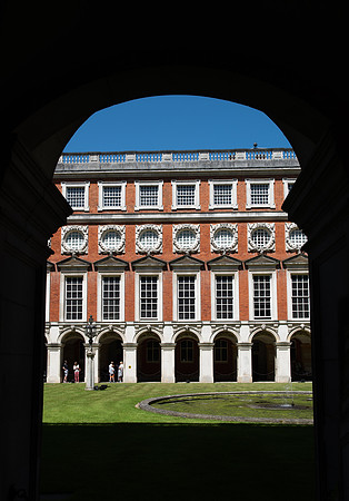Hampton Court courtyard arch