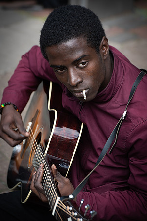 Columbia Road market blues guitarist