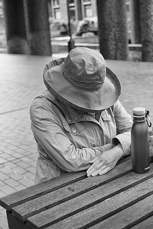 Barbican Snoozing BW
