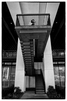 Barbican stairs BW