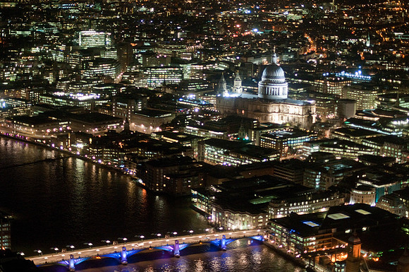 River Thames and St Pauls from the Shard