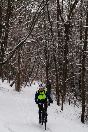 13 Jan snow ride Wendover Richard