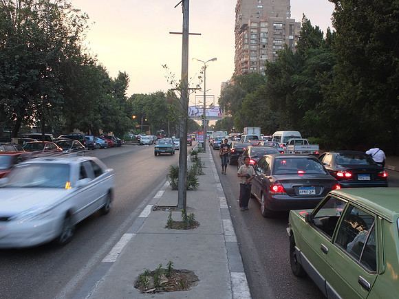 Cairo traffic and street kids