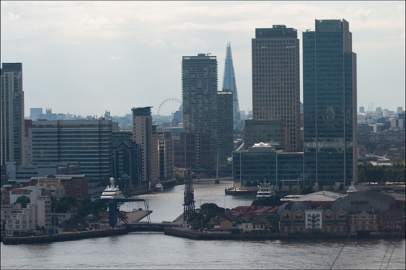 West India Dock viewed from the 'Air Line' cablecar