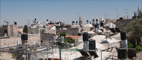Jerusalem old city rooftops