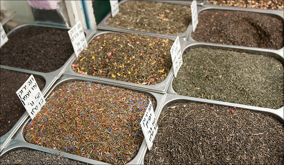 Jerusalem Mahane Market teas