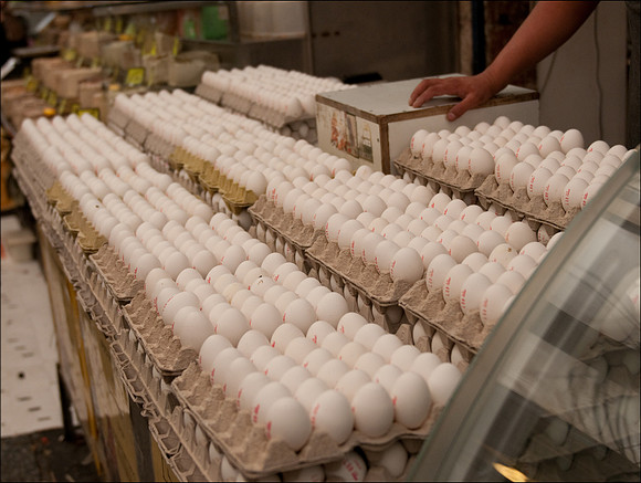 Jerusalem Mahane Market eggs 1