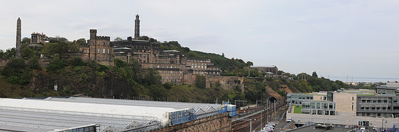 Edinburgh Waverley Station and Calton Hill