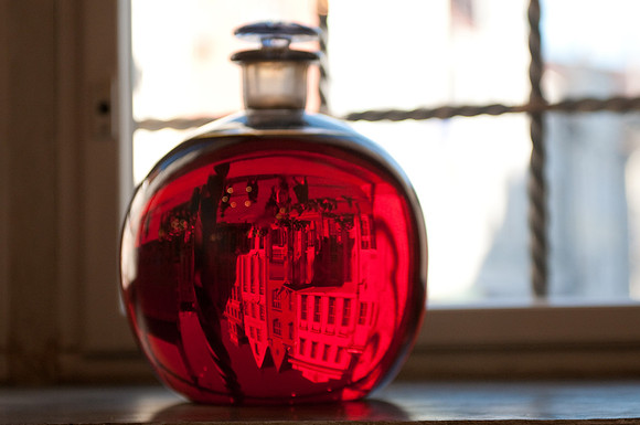 apothecary flask red