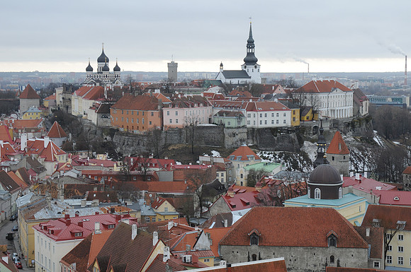 Toompea rooftops from St Olav