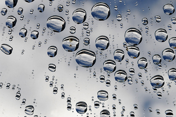 Water drops on mirror 2