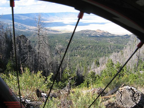 Wheel's eye view of Summer Lake