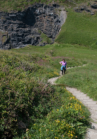 Jenni coastal path steps