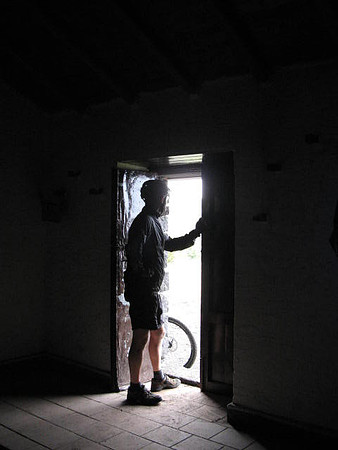 Man in doorway silhouette