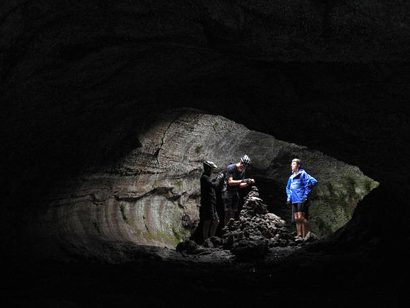 Mt Etna lava tunnel