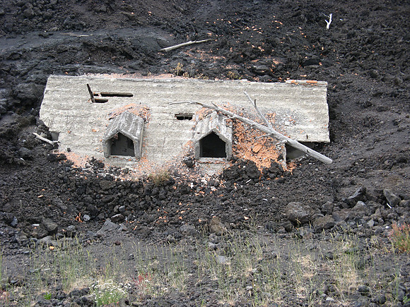 Buried house