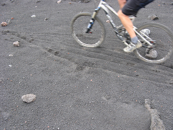Etna descent cinder surface