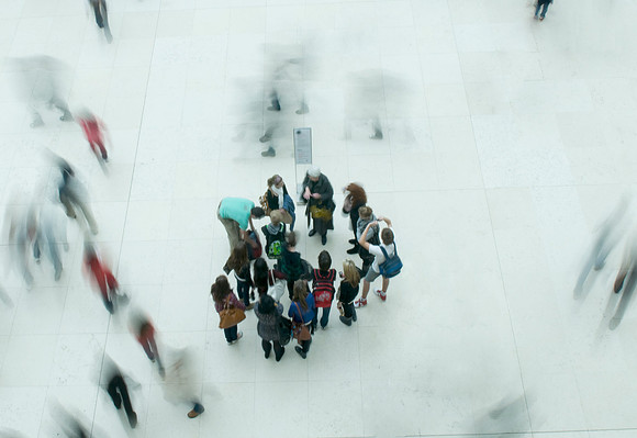 Great Court group and ghosts
